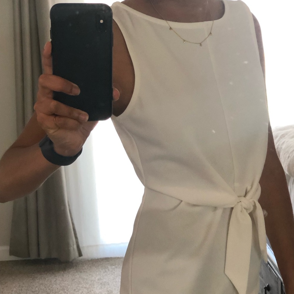 Ann Taylor white bow blouse - Picture 3 of 6